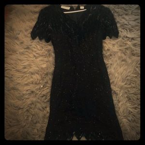 Sequence black elegant dress